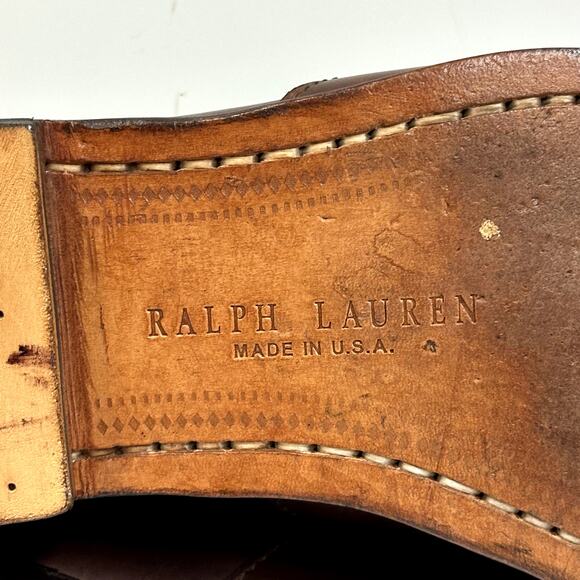 NEW HEELS Rancourt & Co. x Polo Ralph Lauren Edric Penny Loafer Made in USA 8.5 - Picture 12 of 13